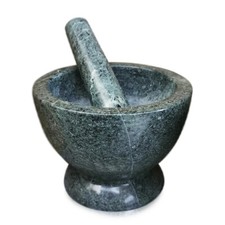 Kitchen Or Pharmacy Mortar In Green Marble �.16Cm
