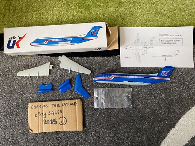 Inflight 1/200 Fokker F28-4000 Fellowship Air UK / AirUK Blue Livery - VERY RARE