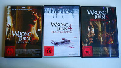Wrong Turn 3 / 4 / 5 - DVD