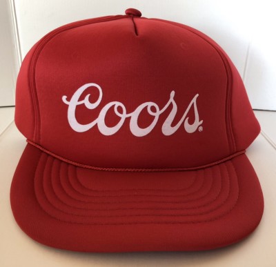 Vintage Coors Beer Red SnapBack 