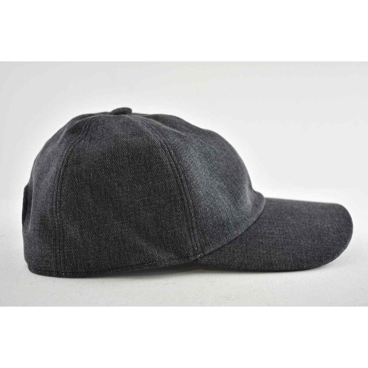 Chanel 22P Black Denim Sequin CC White Logo Baseball Cap