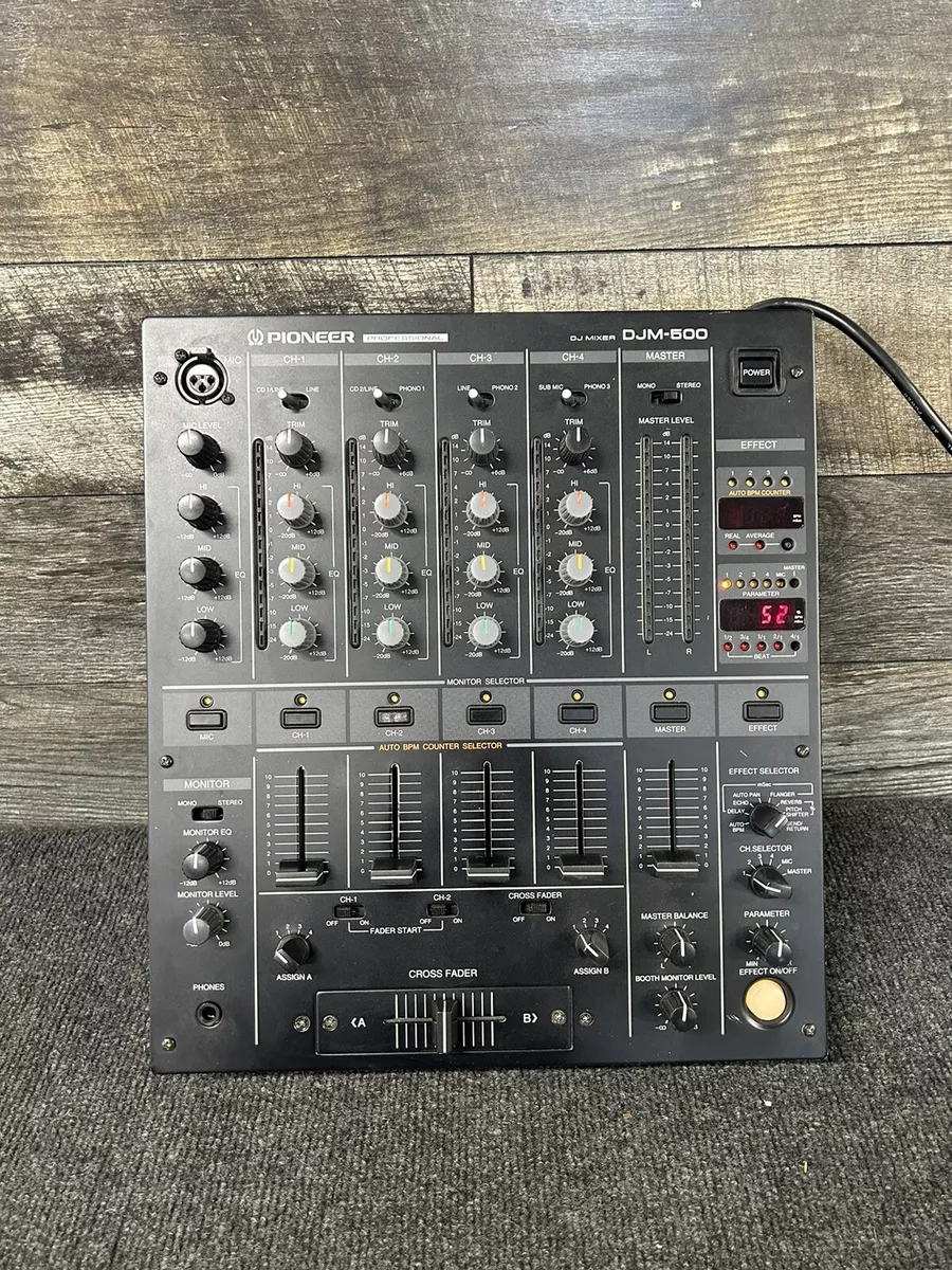 Pioneer DJM-500 Professional DJ Mixer w/ Power Cable #437