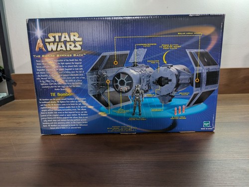 Star Wars The Empire Strikes Back Tie Bomber Fahrzeug Pilot 2002 Hasbro SEAL LESEN - Bild 7 von 11