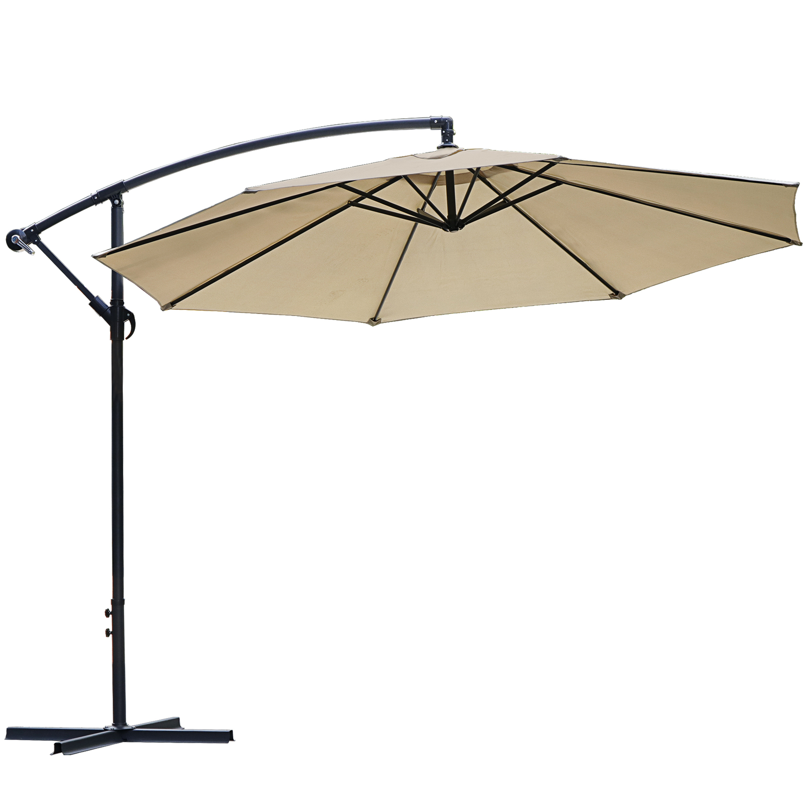 Abccanopy Patio Umbrellas Cantilever Umbrella Offset Hanging 10ft Dark Gray For Sale Online Ebay