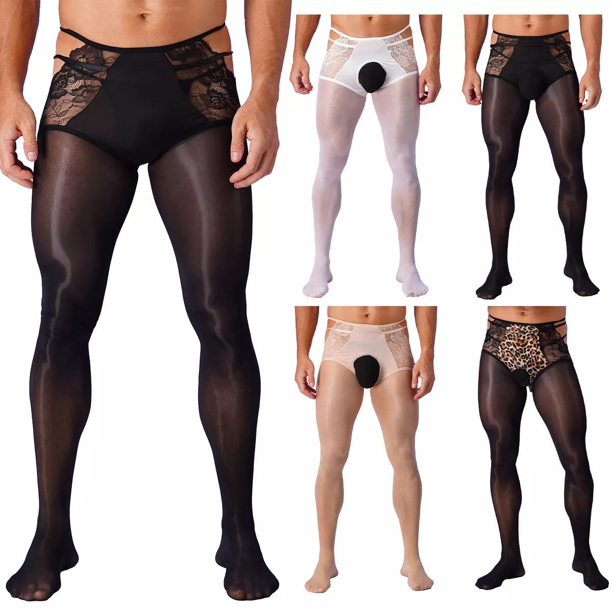 Mens Lingerie Nightclub Pantyhose High Density Stockings Hosiery Tights Sheath