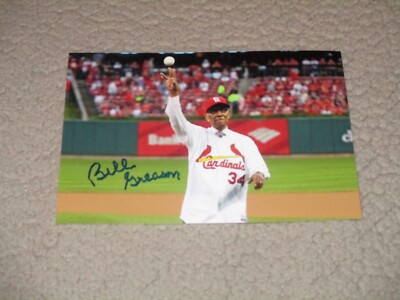 St. Louis Cardinals BILL GREASON Signed 4x6 Photo NEGRO LEAGUE ...