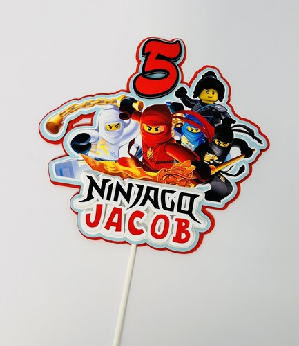 Ninjago cake topper | Personalised Birthday Cake Topper | Cake Decoration - Picture 2 of 2