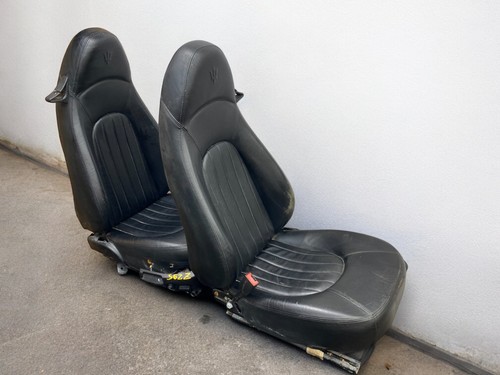 2002-2006 MASERATI SPYDER M138 CONVERTIBLE SEAT LEATHER BUCKET LEFT RIGHT OEM - Picture 7 of 12