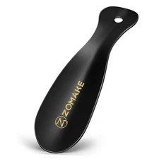  Metal Shoe Horn,Small Travel Shoehorn for Men Women Kids,7.5'' Portable Black