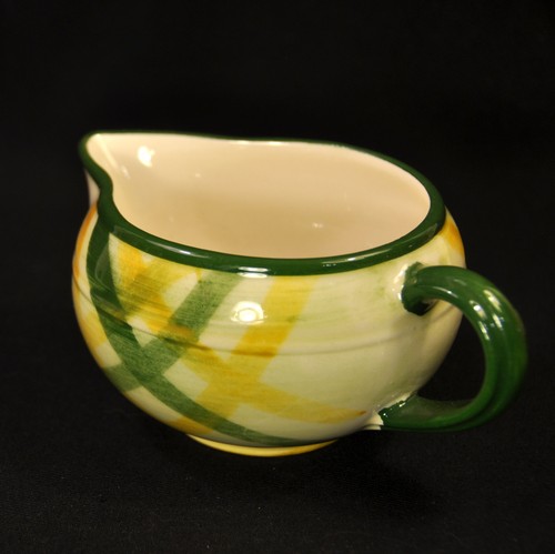 Vernon Kilns Vernonware Plaid Gingham Sauce Boat Gravy Made in USA 1948-1958 HTF - Picture 3 of 12