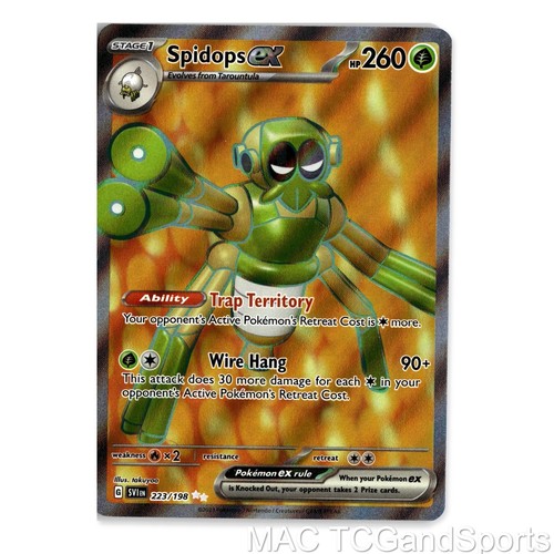 Spidops ex 223/198 Holo Scarlet & Violet Pokemon TCG NM