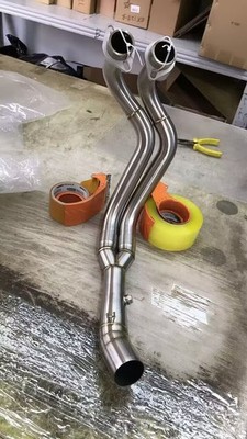 Slip On For Yamaha YZF R7 2021-2025 MT07 FZ07 2014-2024 Exhaust Tips Header Pipe