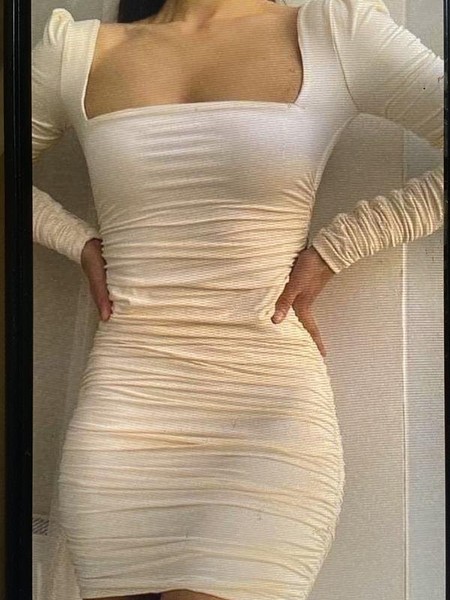 Women Oh Polly Dress Beige 36 / S / 44
