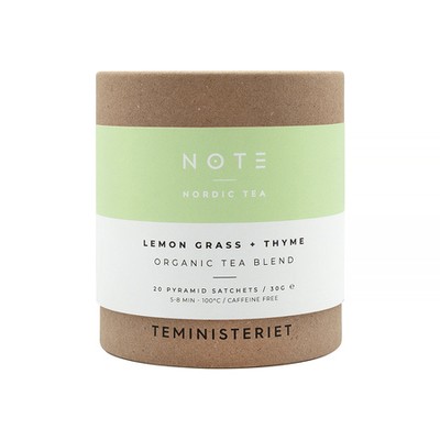 7340023004146 Teministeriet - NOTE Lemongrass Thyme Organic - 20 Tea Bags Temini