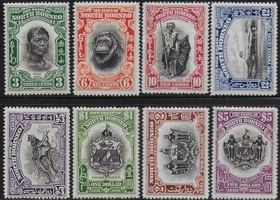 1931 Nordborneo 50 Jahre B.N.B. 8v. postfrisch SG Nr. 295/302