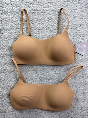 2x Auden Luxury Collection Womens Medium Luxe Stretch Lightly Lined Bralette