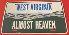 West Virginia Almost Heaven Booster License Plate