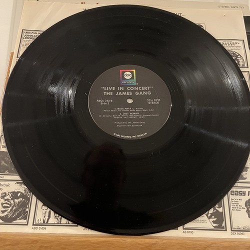 James Gang Live in Concert Vinyl LP ABCX 733 Joe Walsh Walk Away 1st Pressing - Picture 6 of 6