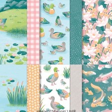 Stampin Up Lily Pond Lane DSPaper, 6x6, New 48 Sheets