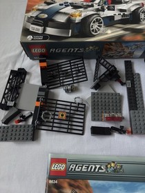 LEGO Agents Misson 5 Turbocar Chase 8634 Missing Pieces Original Box And Manual