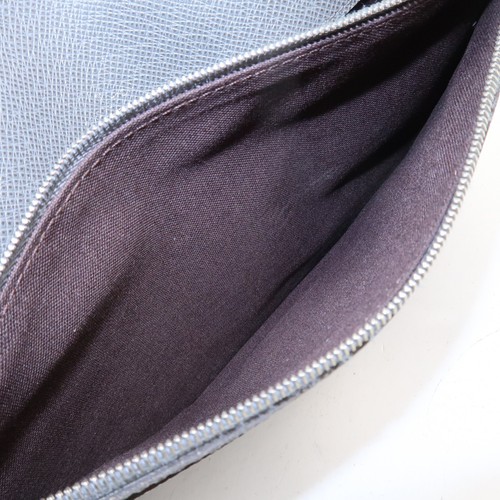 Louis Vuitton Taiga Leather Neo Belaia Clutch Bag Glacier M32683 Auth Used F/S - Picture 18 of 24