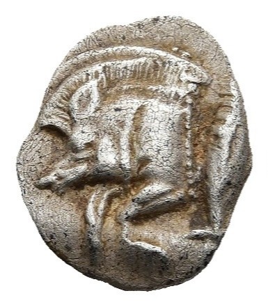 Ancient Greek Silver Hemiobol - Kyzikos Mysia 450-400 BC - Lion - Picture 2 of 4