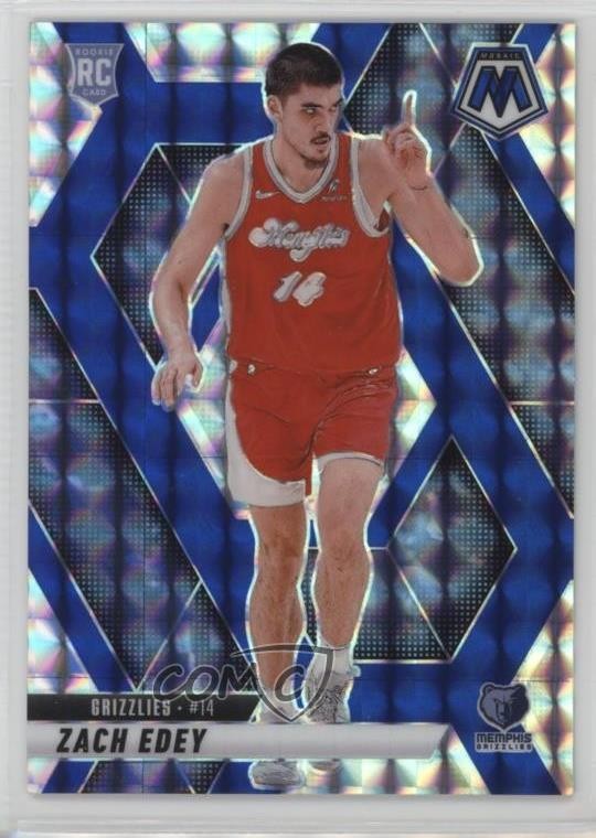 2024 Panini Mosaic Rookies Choice Blue Prizm /45 Zach Edey #248 Rookie RC 17iv