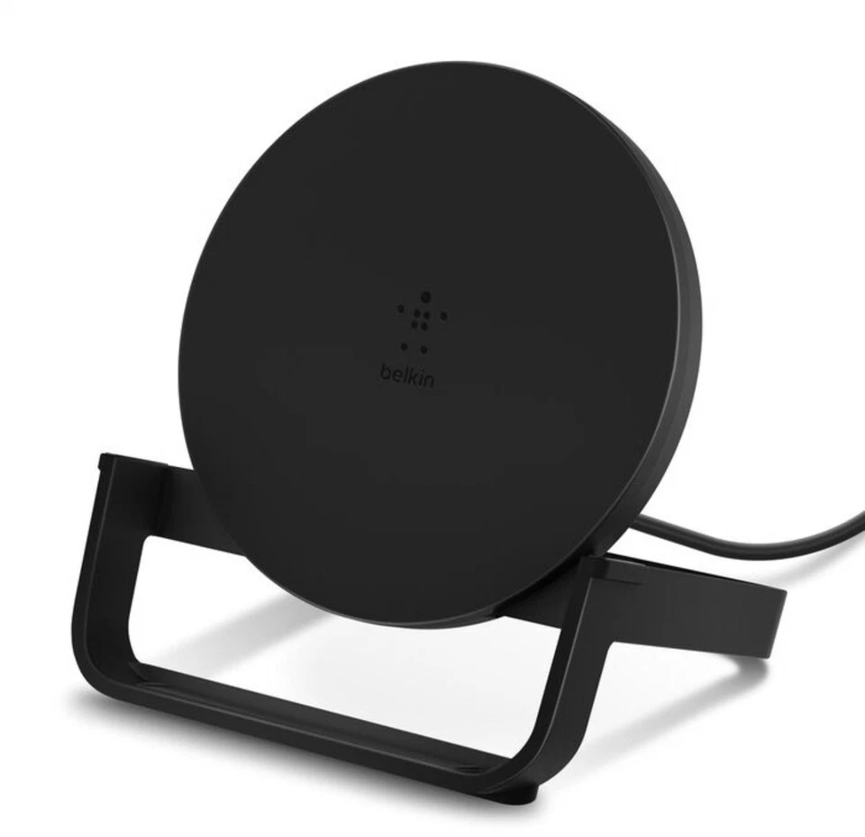 Belkin - Soporte de carga inalámbrica rápida BoostCharge 10W certificado Qi - Negro Foto 3 de 4