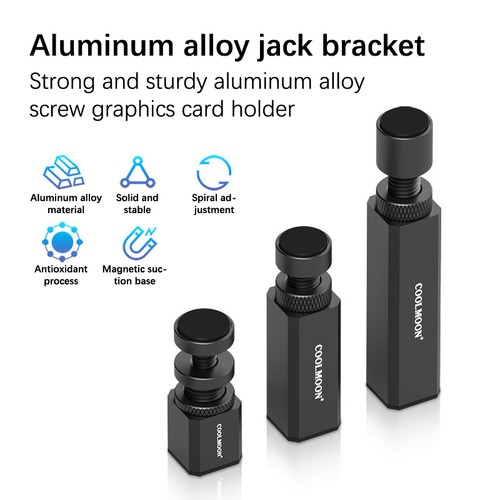 50-120mm Graphics Card Holder Video Card Holder Vertical Bracket Aluminum Alloy