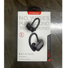 HyperGear Sport X2 True Wireless Bluetooth Ear-Hook Earbuds Mic Black