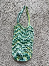 Handmade Cotton Crochet Pocket Grocery Bag Reusable