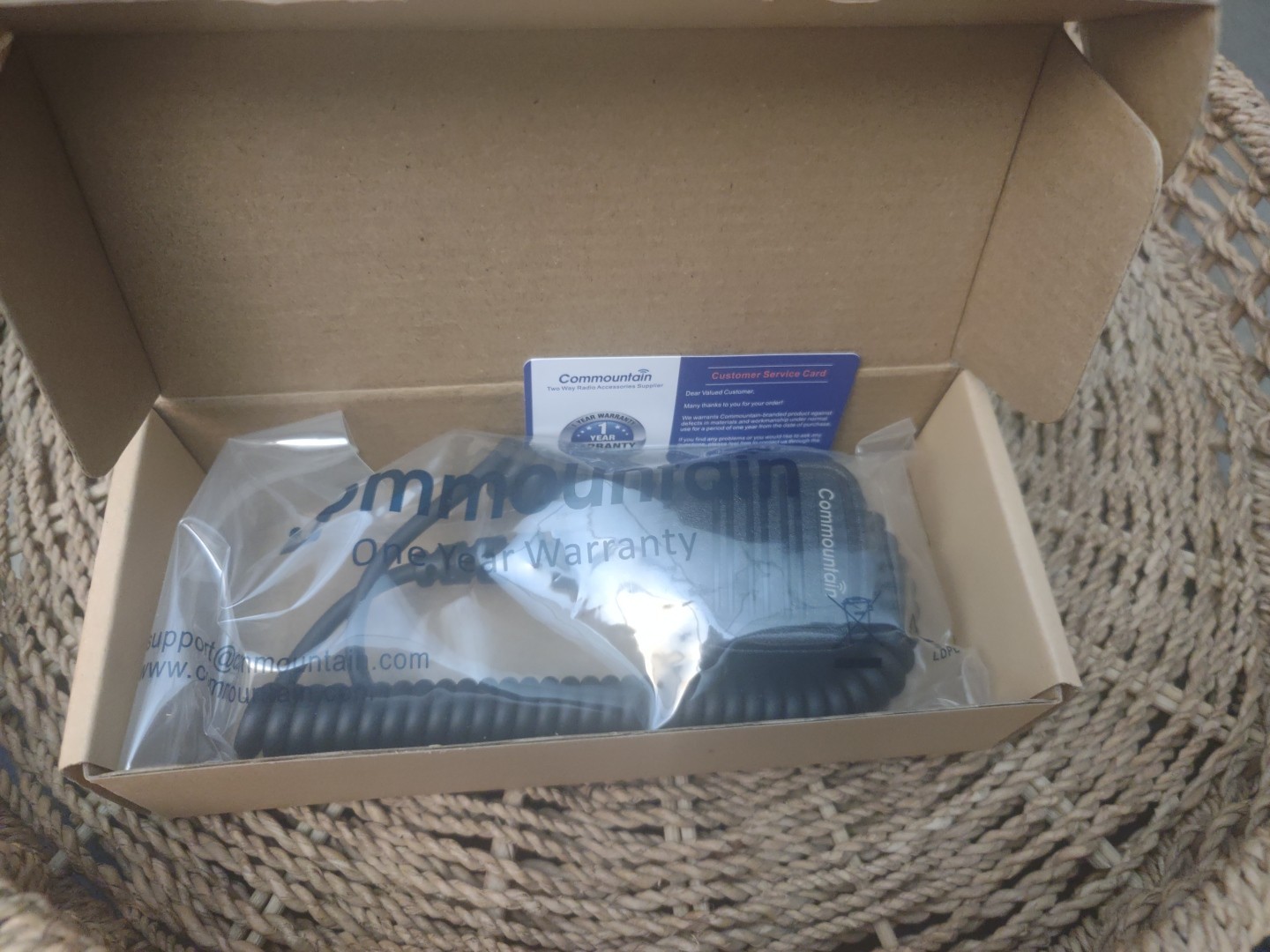 Commountain Speaker Mic Compatible with Kenwood Radios & Other 2-pin Radios 