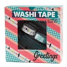 WASHI TAPE GREETINGS: CREATIVE CRAFT KIT By Courtney Cerruti - Hardcover **NEW**