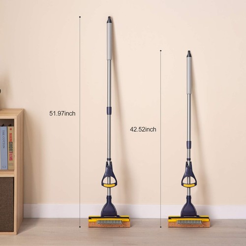 Sponge Mop Home Commercial Use Tile Floor Bathroom Garage Cleaning with Squee... - 第 4/8 張圖片