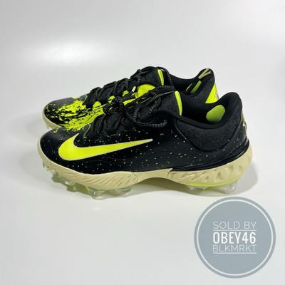 Nike Alpha Huarache Elite 4 Low MCS Baseball Black Lime FV6096-001 Men\'s Size 10 Nike Alpha Huarache Elite 4 Low MCS 2024 All | Mercari main image 3