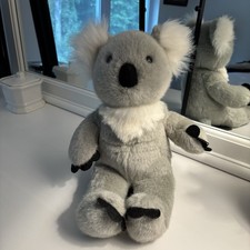 Build Bear Workshop 14 GRAY WHITE KOALA BEAR Plush TOY BABW N9, EUC