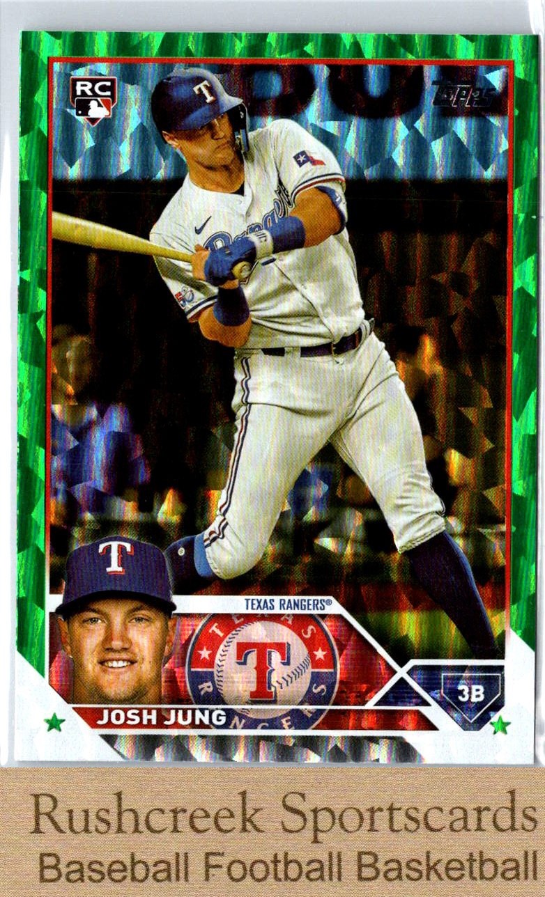 2023 Topps #529 Josh Jung /499 RC Rookie Green Foil