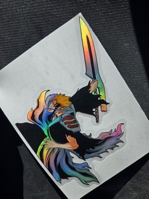 6'' Spotholographic Weatherproof Sticker Decal Ichigo Bleach