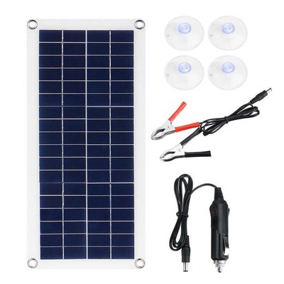 20W Foldable Solar Panel Module For 18V/12V RV/Car/Boat Battery Recharge DE