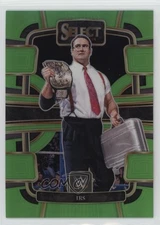 2024 Panini Select WWE Concourse Neon Green Prizm 22/75 IRS #91 17x6