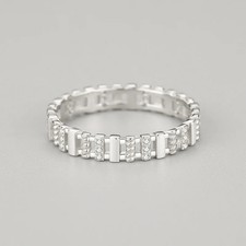 Sterling Silver Ring with Gold Plated Hollow Gemstones