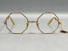 Eyeglasses Frames Unisex Lens Vintage Retro Octagon 1/20 12kt GF