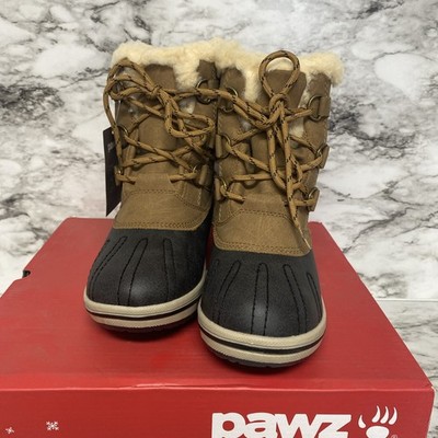 NEW ~ Bearpaw Women s Size 6 Gina Lace Up Snow Winter Ankle Boots Hickory