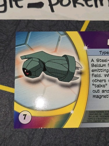 Beldum #7 Pokemon Topps Advanced Challenge Card NM - Picture 5 of 6