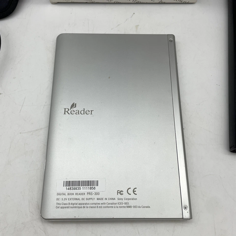 Sony E-Reader PRS-300 - Edición de bolsillo - Plateado - con caja y accesorios Foto 4 de 4