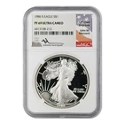 1986-S American Silver Eagle NGC PF-69 ULTRA CAMEO Mercanti Signed