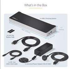 StarTech Triple 4k Monitor Usb-c Dock DK30CH2DEP