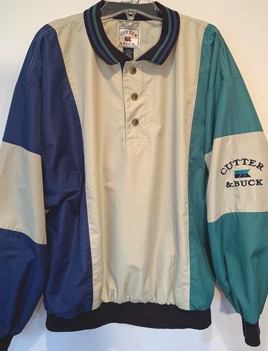 Cutter and Buck Windbreaker Mens Sz L 