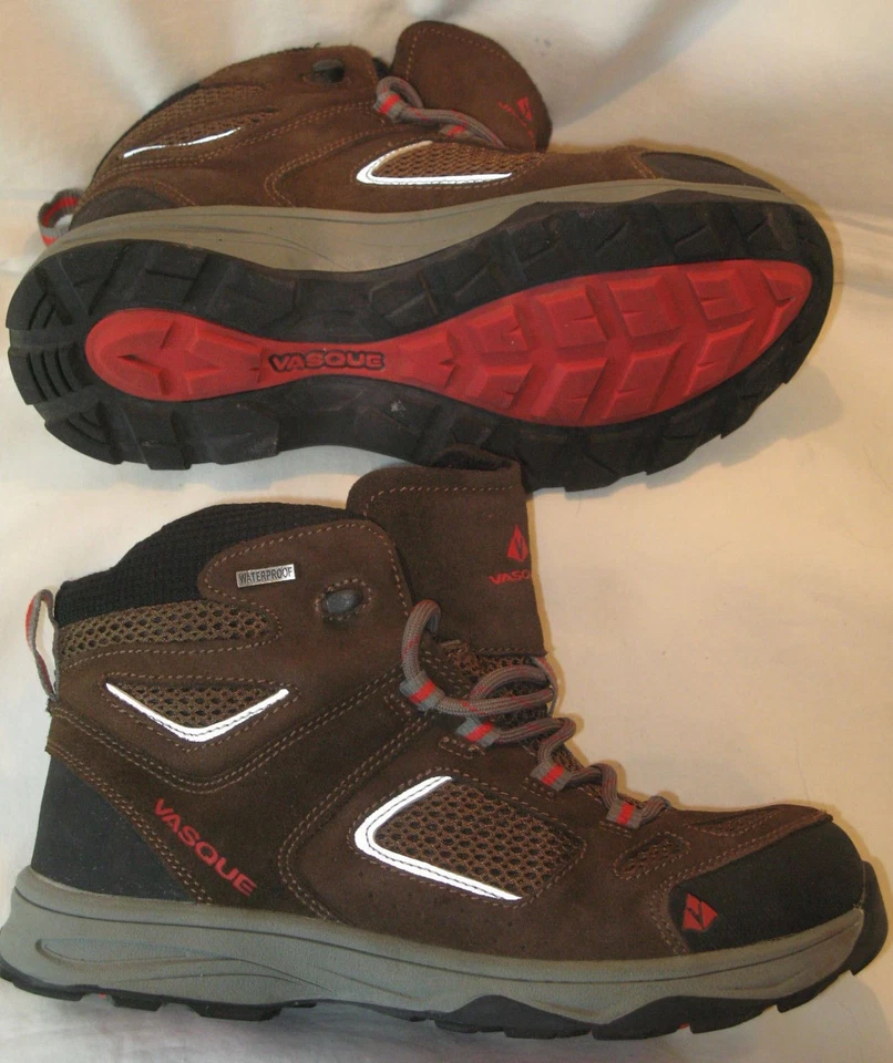 Vasque Breeze III Waterproof Hiking Boots Children Size 6 EUR 38 Brown Leather - Image 2 of 4
