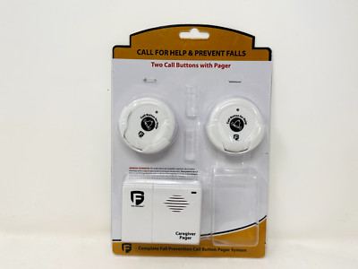 Fall Guardian Two Call Buttons & Wireless Caregiver Pager - Open Box (READ!!)